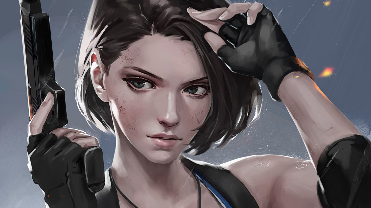 Descarga el impresionante fondo de pantalla de Jill Valentine de Resident Evil 3 Remake