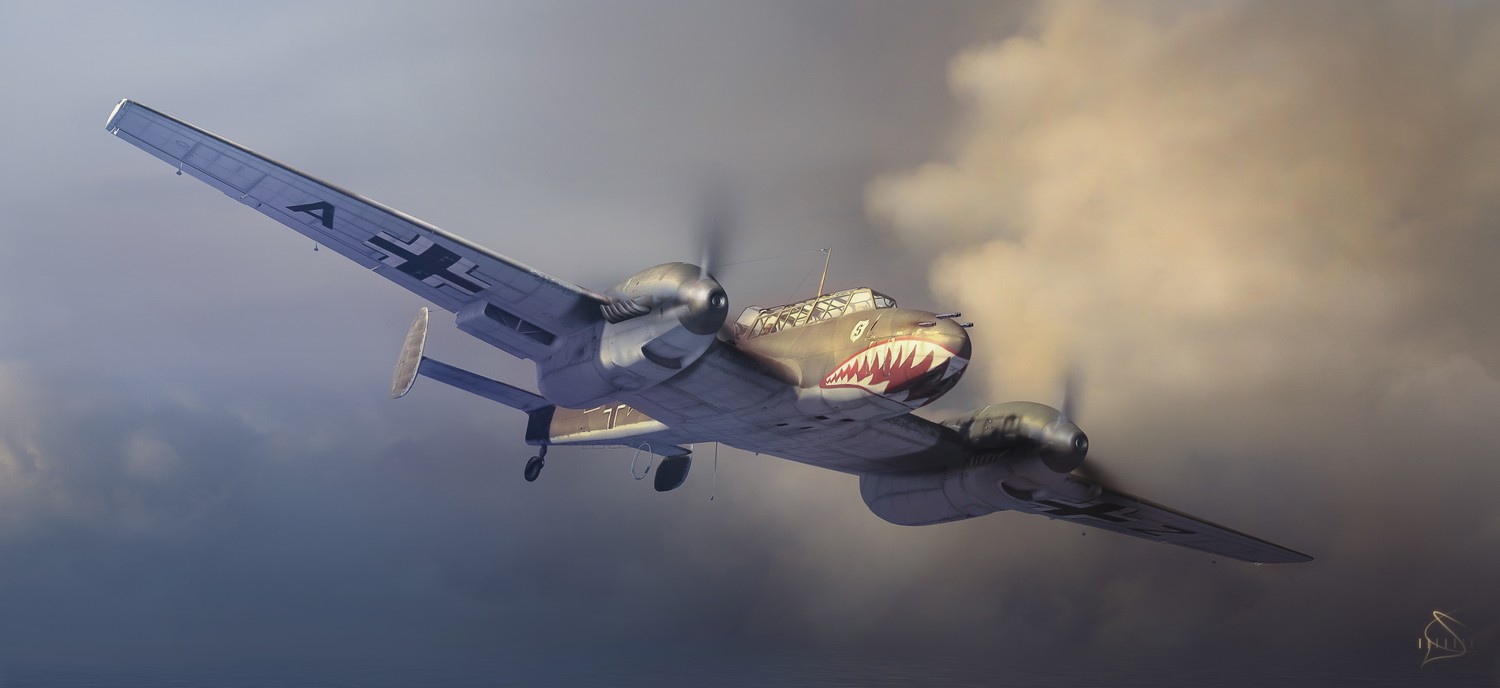 Messerschmitt BF 110: Captivating Aircraft Wallpaper