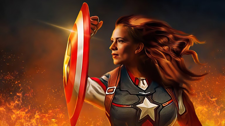 Stunning Peggy Carter Wallpaper Featuring Hayley Atwell