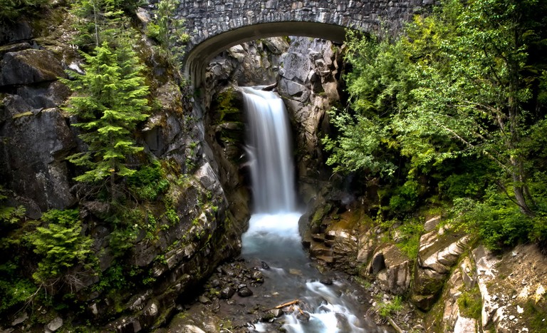 Discover the Serene Beauty of a Waterfall at Mount Rainier