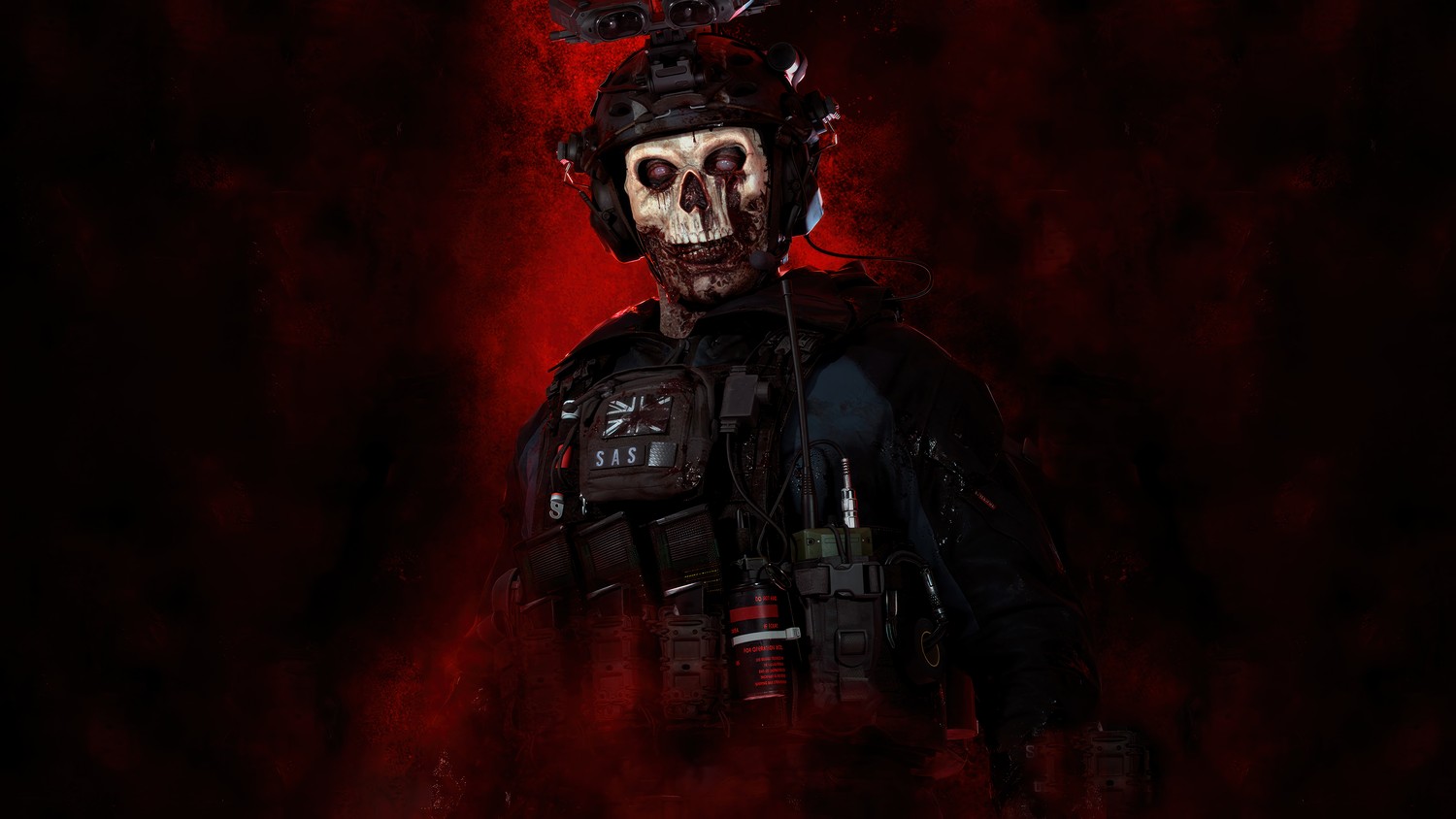 Simon Ghost Riley: Epic Zombie Wallpaper from Call of Duty Modern Warfare 3