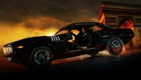 Fond d'Écran de John Wick Chapitre 4 avec la Ford Mustang Iconique