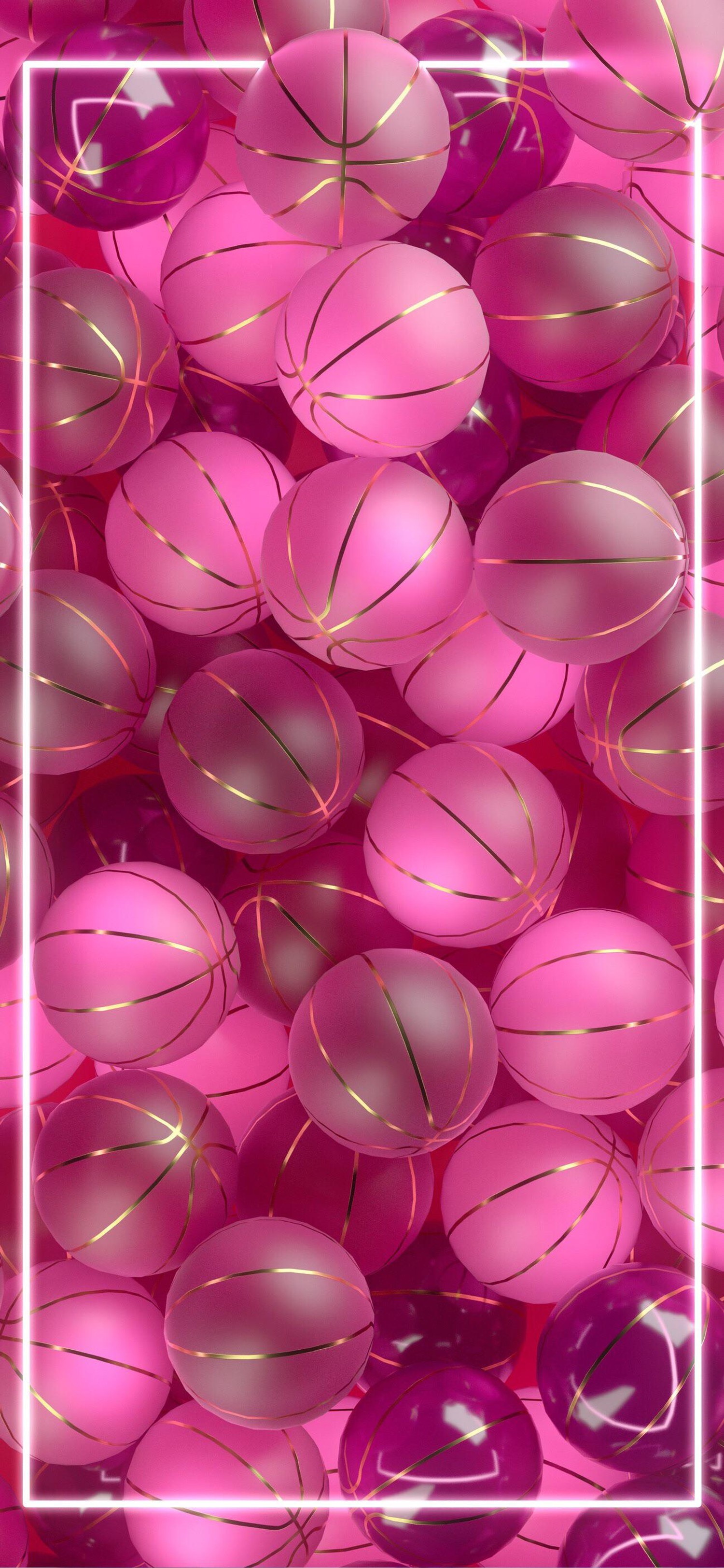 Explore Our Stunning Pink Basketball Wallpaper