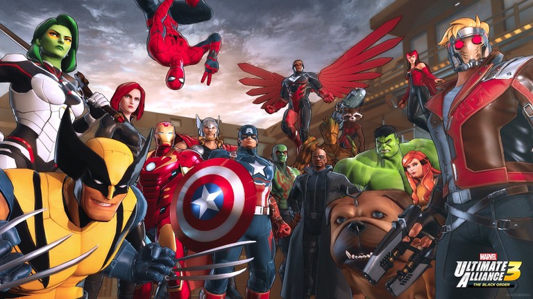 Epic Marvel Ultimate Alliance 3 Wallpaper Featuring Your Favorite Heroes