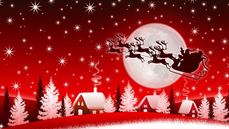 Experience the Magic of Christmas with Our Santa Claus Wallpaper