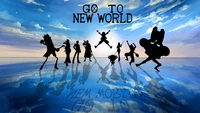 One Piece: Go to New World - Download 4K and 5K Silhouette Wallpaper