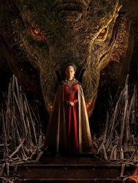 Descarga Fondo de Pantalla 4K de Rhaenyra Targaryen y su Dragón Syrax