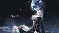 Beau fond d'écran de Rem - Re:Zero commencer la vie dans un autre monde