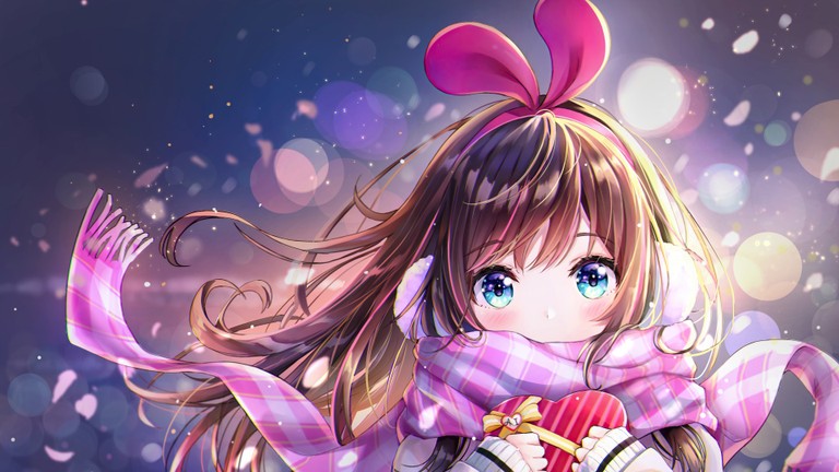 Download This Adorable Winter Anime Girl Wallpaper