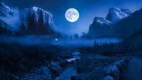 Explora el Encantador Paisaje de la Luna Crepuscular