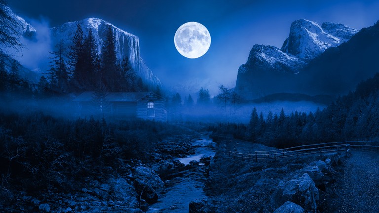 Explore the Enchanting Twilight Moon Landscape