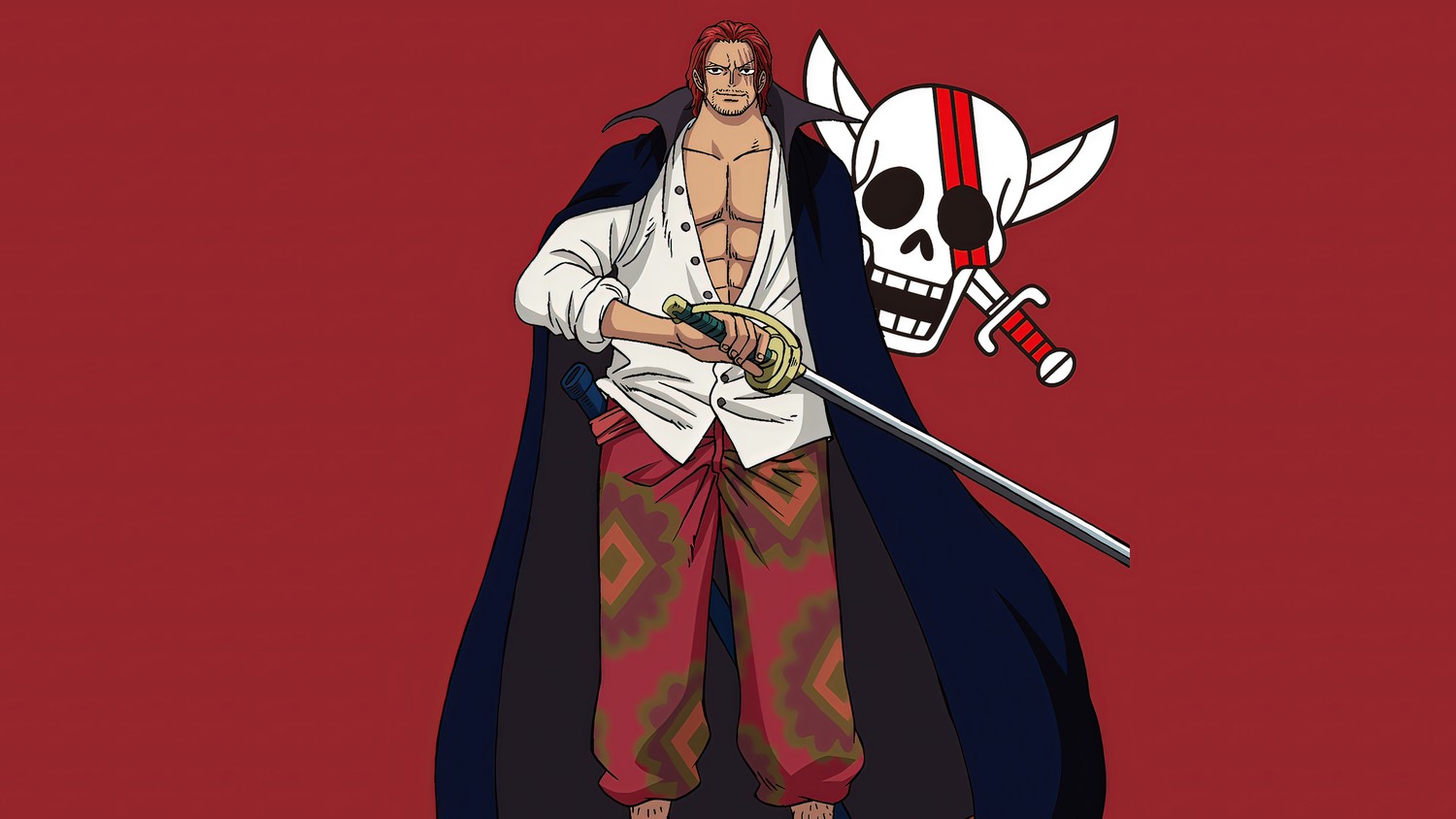 Shanks Wallpaper from One Piece Red - High Quality Download