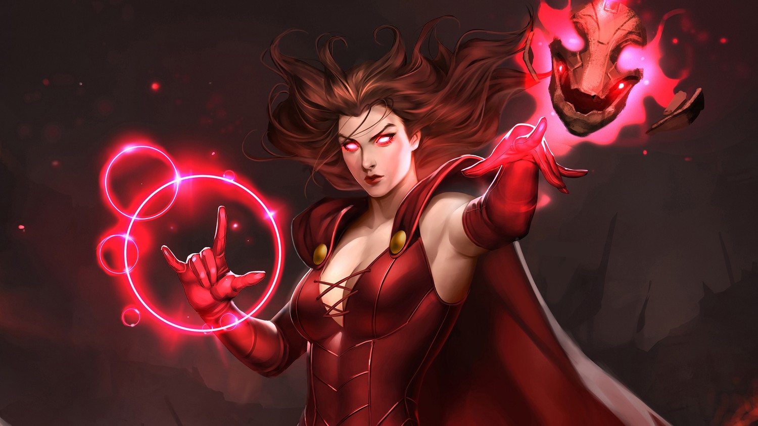 Download Stunning Scarlet Witch Wallpaper