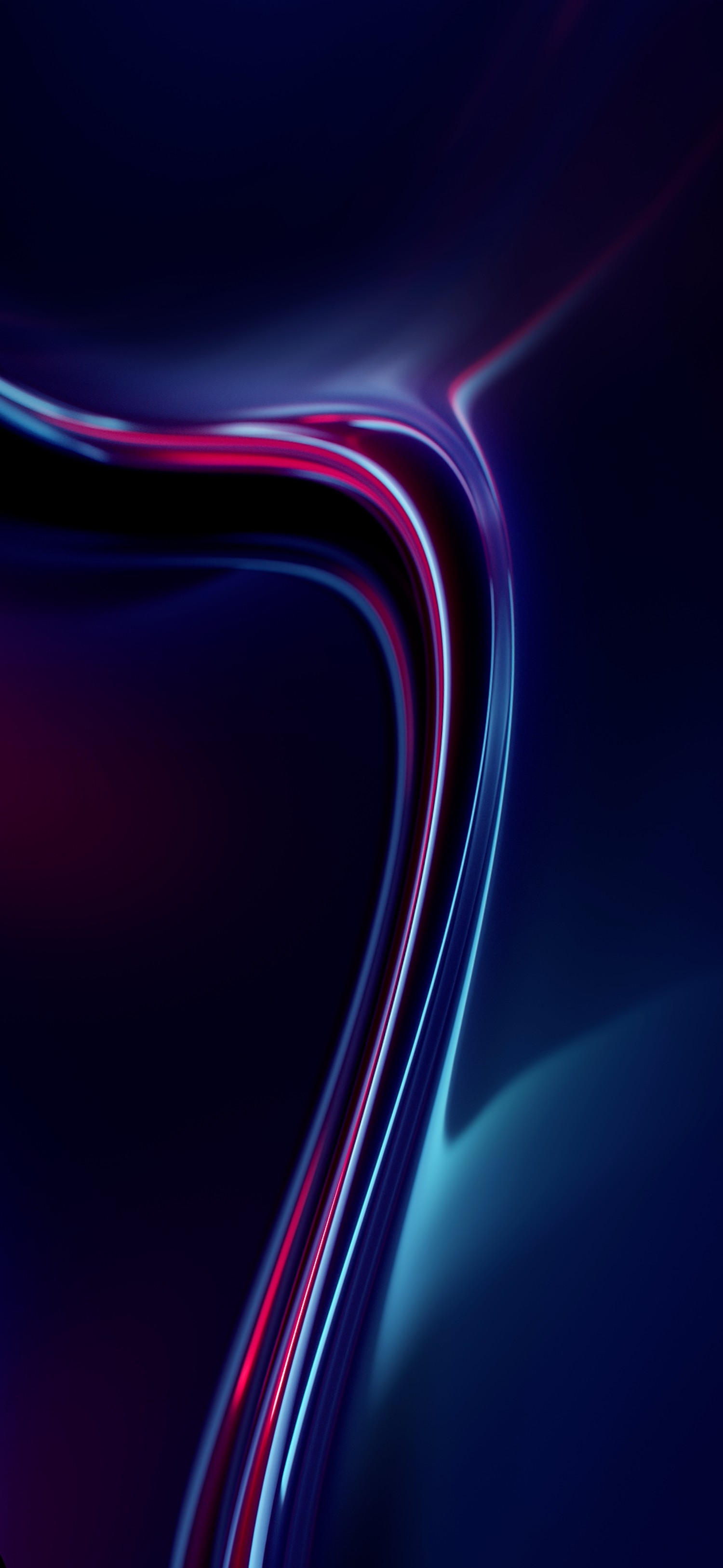 Download Eye-Catching Lenovo Z6 Pro Wallpaper with Electric Blue and Red Hues