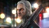 Cyberpunk Geralt of Rivia Wallpaper - The Witcher 3 Wild Hunt