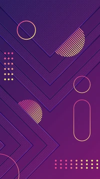 Descarga Impresionante Fondo de Diseño Gráfico en Púrpura y Magenta