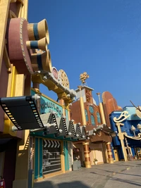 Étonnant Mur d'Architecture de Parc d'Amusement