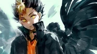 Download Eye-Catching Haikyuu Wallpaper featuring Nishinoya Yu