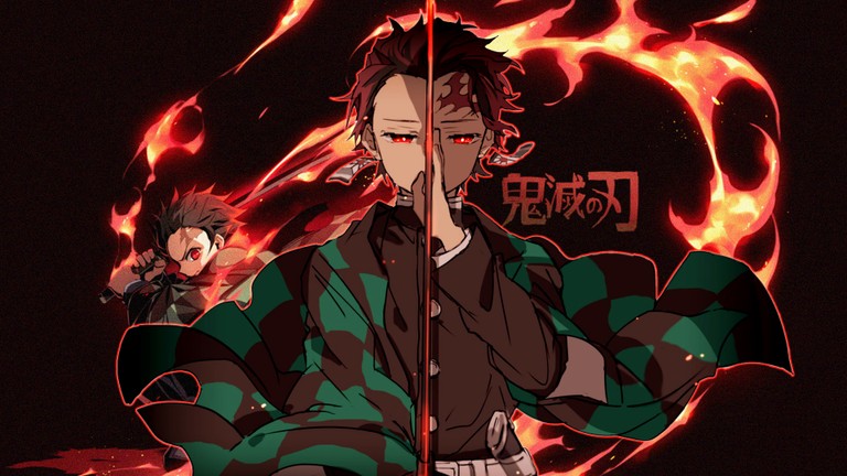 Stunning Tanjiro Kamado Wallpaper from Demon Slayer