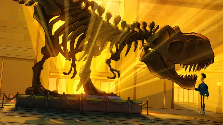 Stunning T-Rex Skeleton Wallpaper - Night at the Museum: Kahmunrah Rises Again