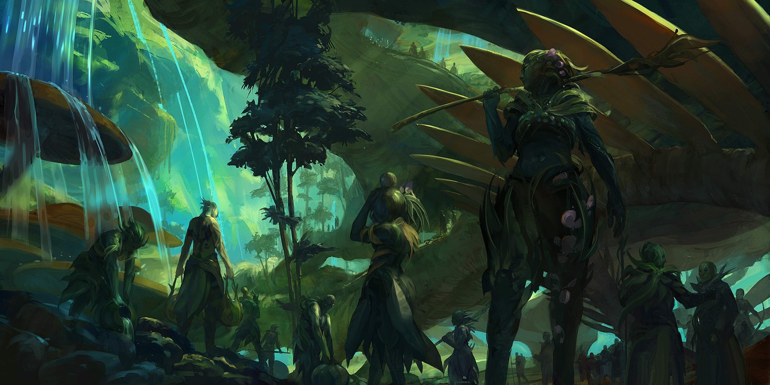 Explore the Enchanting Jungle Concept Art of Guild Wars 2