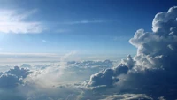 Fondo de Nubes Cúmulo Durante el Día