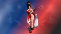 Impresionante fondo de pantalla de Mai Shiranui de KOF XV