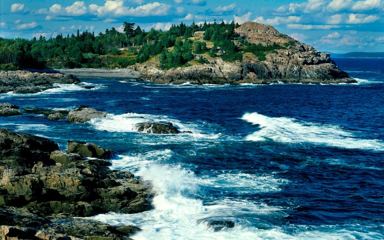 Beautiful Acadia National Park Coastal View