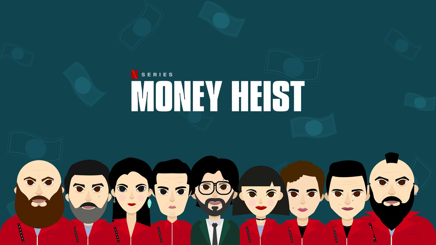 Découvrez notre fond d'écran minimaliste Money Heist en 4K