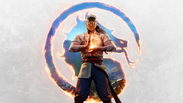 Epic Liu Kang Fire God Wallpaper from Mortal Kombat 1