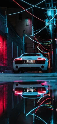 Descarga el Mejor Fondo de Pantalla Audi R8 con Iluminación Impresionante