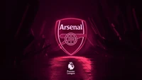 Descarga el Impresionante Fondo de Pantalla Neon del Arsenal FC en 4K