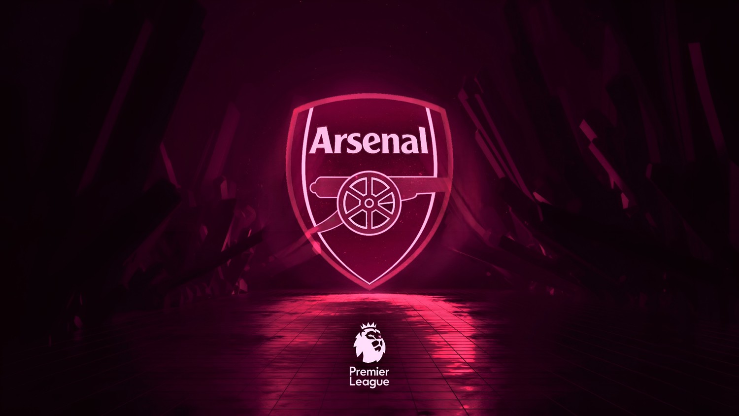 Download Stunning Arsenal FC Neon Wallpaper in 4K