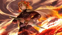 Kyojuro Rengoku - The Flame Hashira Wallpaper