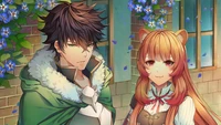 High-Quality Naofumi and Raphtalia Wallpaper from The Rising of the Shield Hero