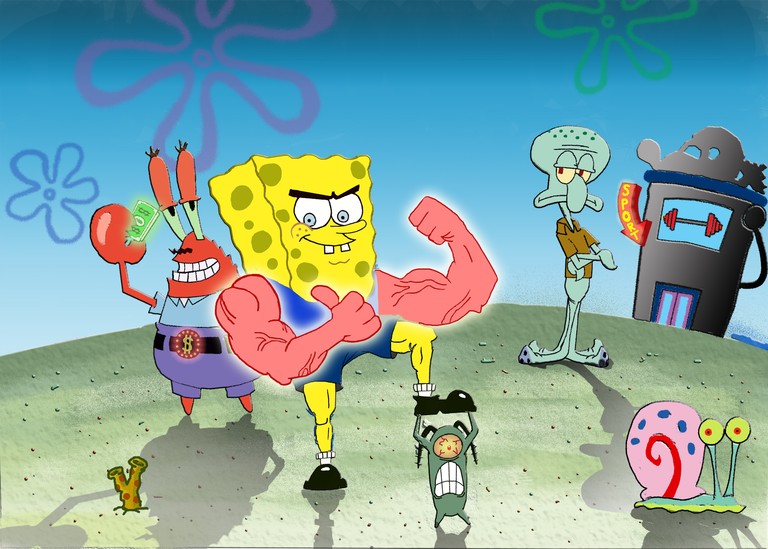 Spongebob Squarepants Muscle Wallpaper