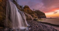 Belle Cascade à Multnomah Falls