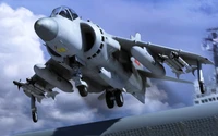 Fondo de pantalla de British Aerospace Sea Harrier para entusiastas de la aviación