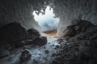 Download Our Stunning Ice Cave Wallpaper