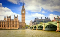 Descubre el majestuoso fondo de pantalla de Big Ben y el Palacio de Westminster