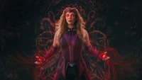 Descargar impresionante fondo de pantalla de Scarlet Witch de Wandavision