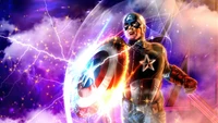 Impresionante Fondo de Pantalla de Capitán América para Fans de Marvel