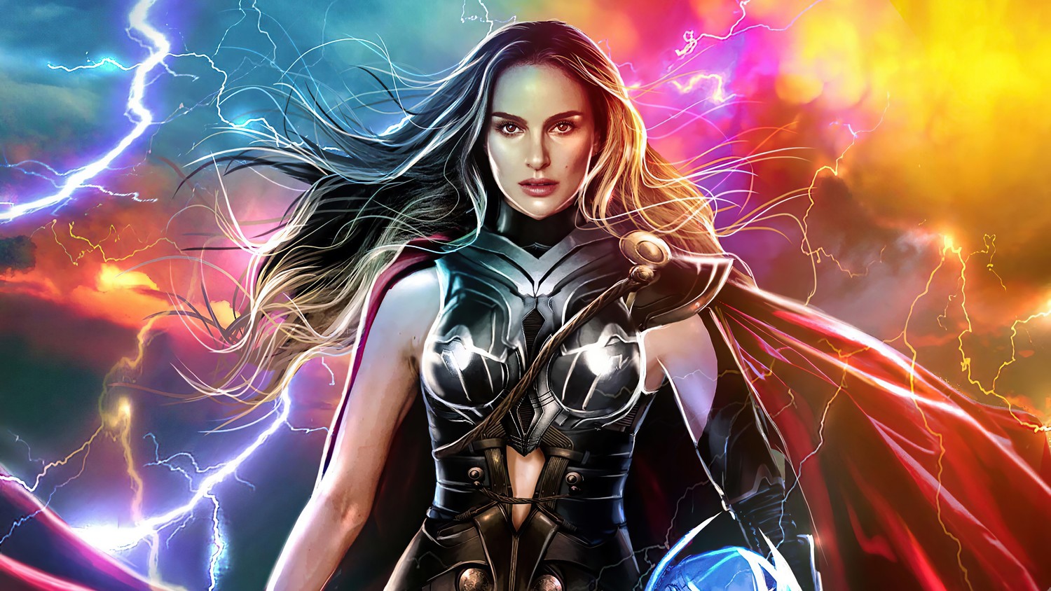 Explore the Powerful Lady Thor Wallpaper featuring Jane Foster