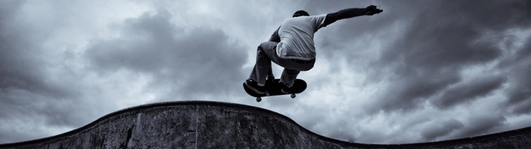 Catch Air with Our Stunning Skateboarding Wallpaper