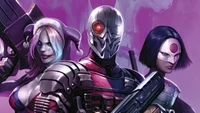 Fondo de pantalla de Suicide Squad: Deathstroke, Harley Quinn y Katana