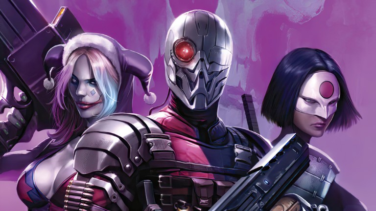 Suicide Squad Wallpaper: Deathstroke, Harley Quinn, and Katana