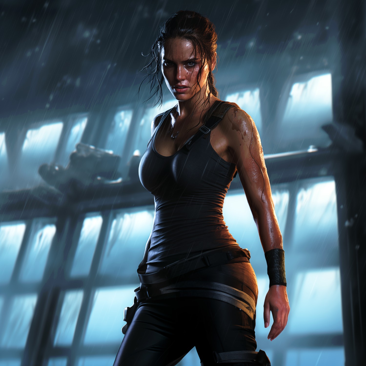 Download Stunning Lara Croft 4K AI Art Wallpaper