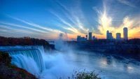 Explora nuestro hermoso fondo de pantalla de las Cataratas del Niágara