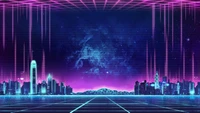 Explora Nuestro Fondo de Pantalla de Ciudad Futurista