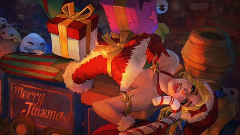 Merry Jinxmas Wallpaper - League of Legends